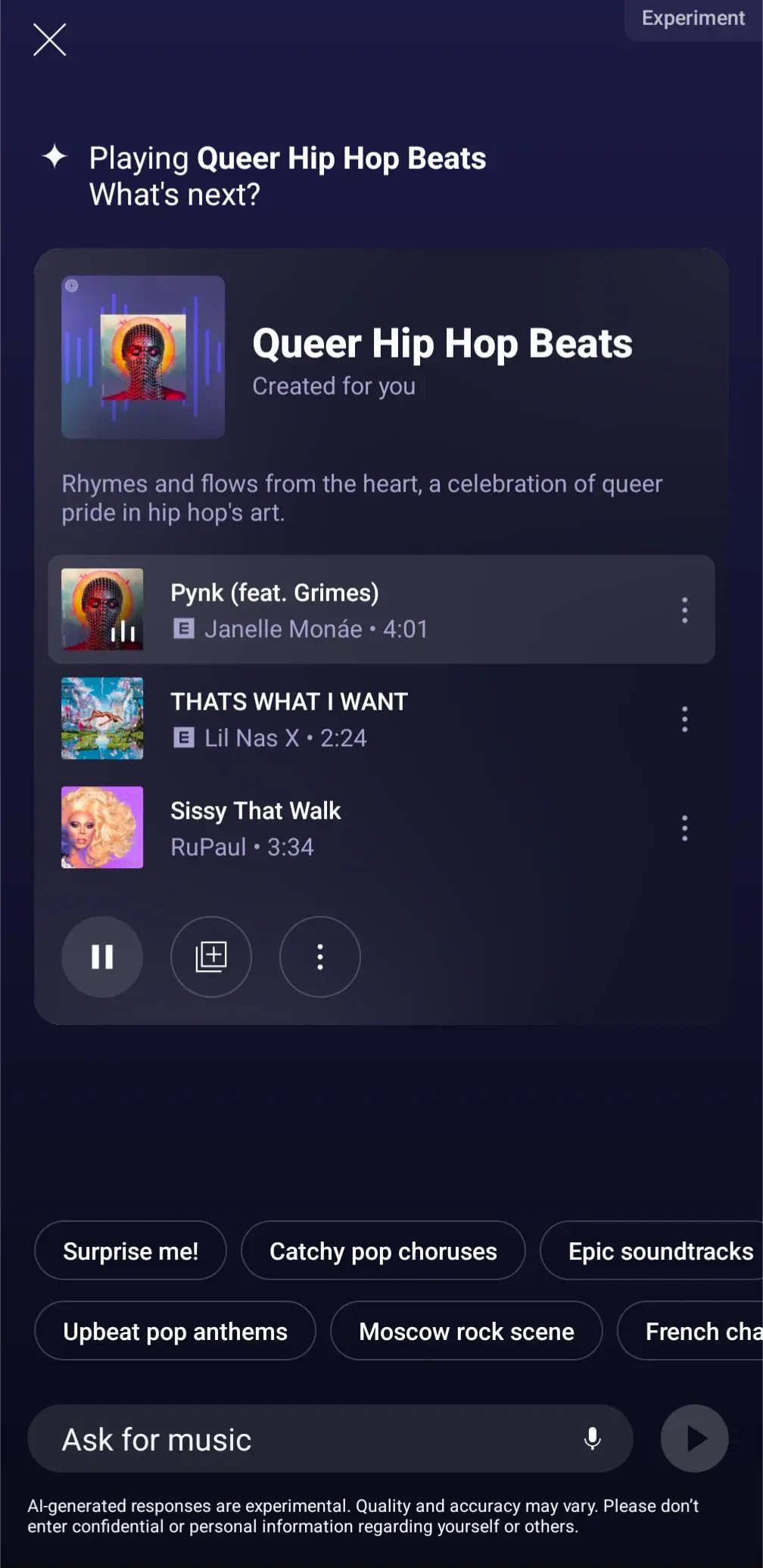 YouTube Music starts testing prompt-based AI-generated radio stations