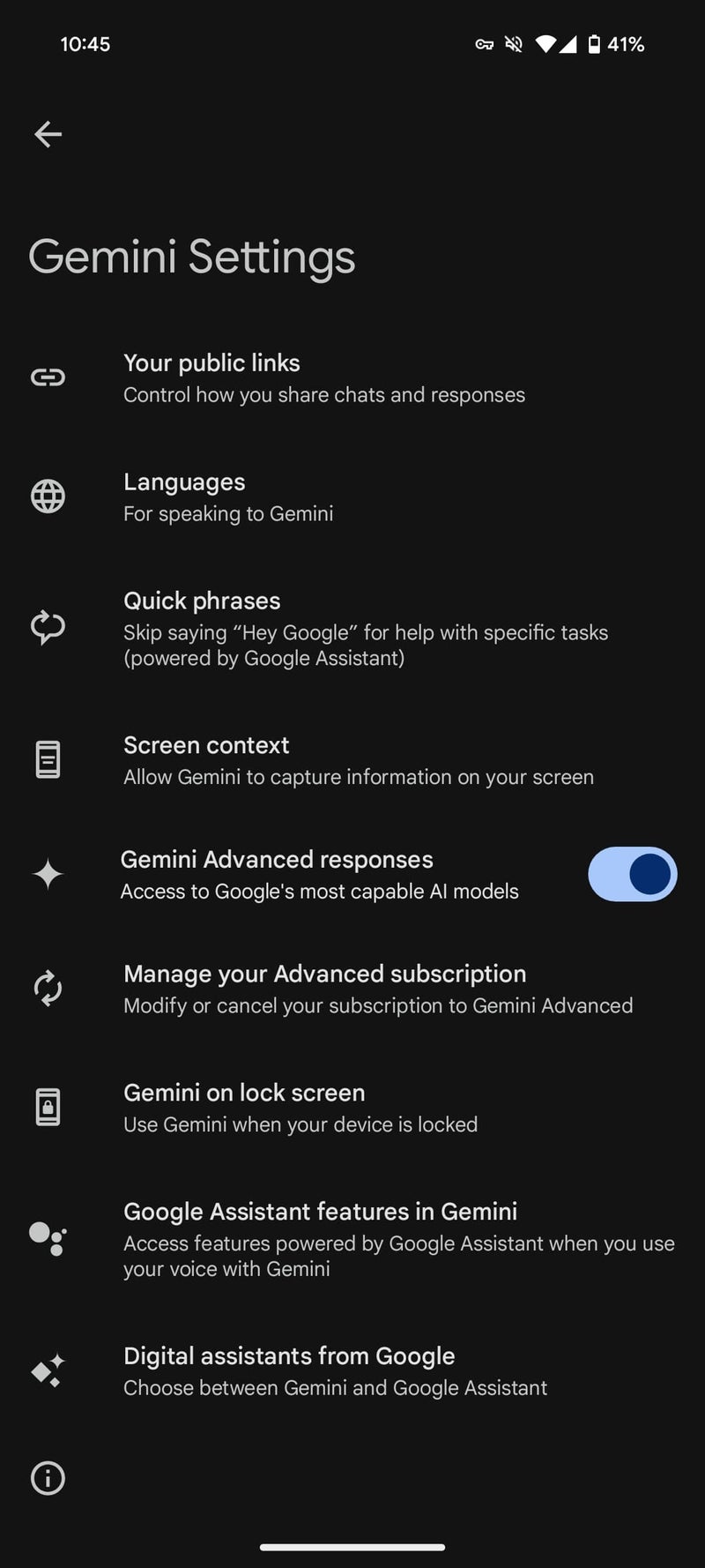 Gemini on Android now answers questions from lock screen