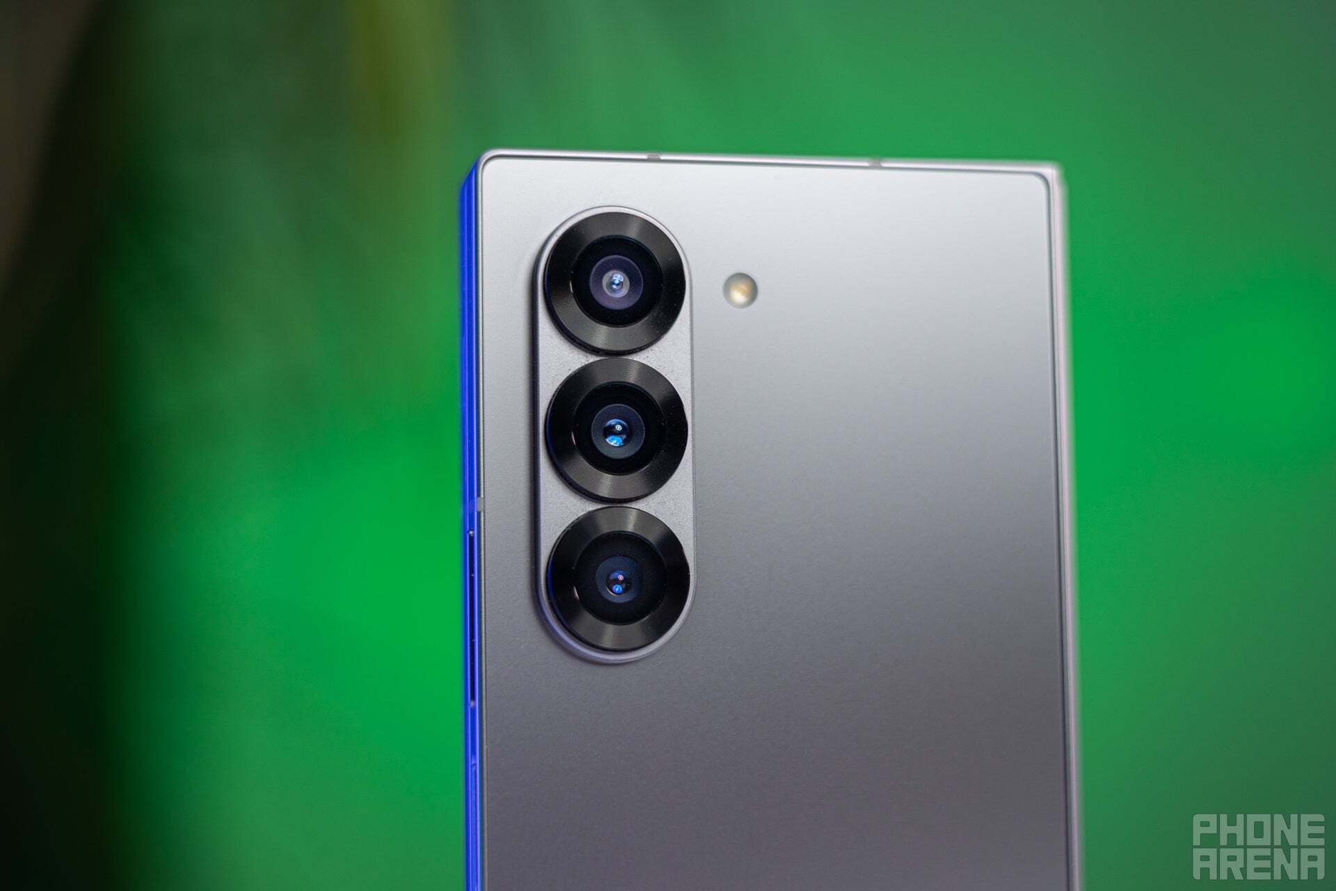 The Galaxy Z Fold 6&#039;s rear triple camera setup. | Image credit - PhoneArena - The Xiaomi Mix Fold 4 made me forget about the Galaxy Z Fold 6