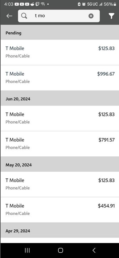 A T-Mobile customer suspects internal fraud is the reason behind monthly escalating charges that he knows nothing about. | Image credit-Reddit - T-Mobile customer is paying higher amounts every month for what he suspects is &quot;internal fraud&quot;