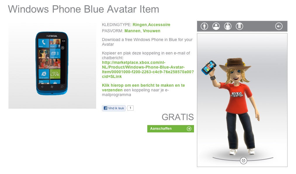 Microsoft launches Windows Phone Avatar prop for Xbox in select markets