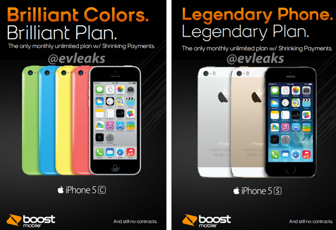 Boost Mobile will launch the new Apple iPhone models on November 8th - Boost Mobile prices the Apple iPhone 5s and Apple iPhone 5c