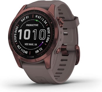 Garmin Fenix 7S Sapphire Solar, Dark Bronze Titanium: $200 off at Amazon