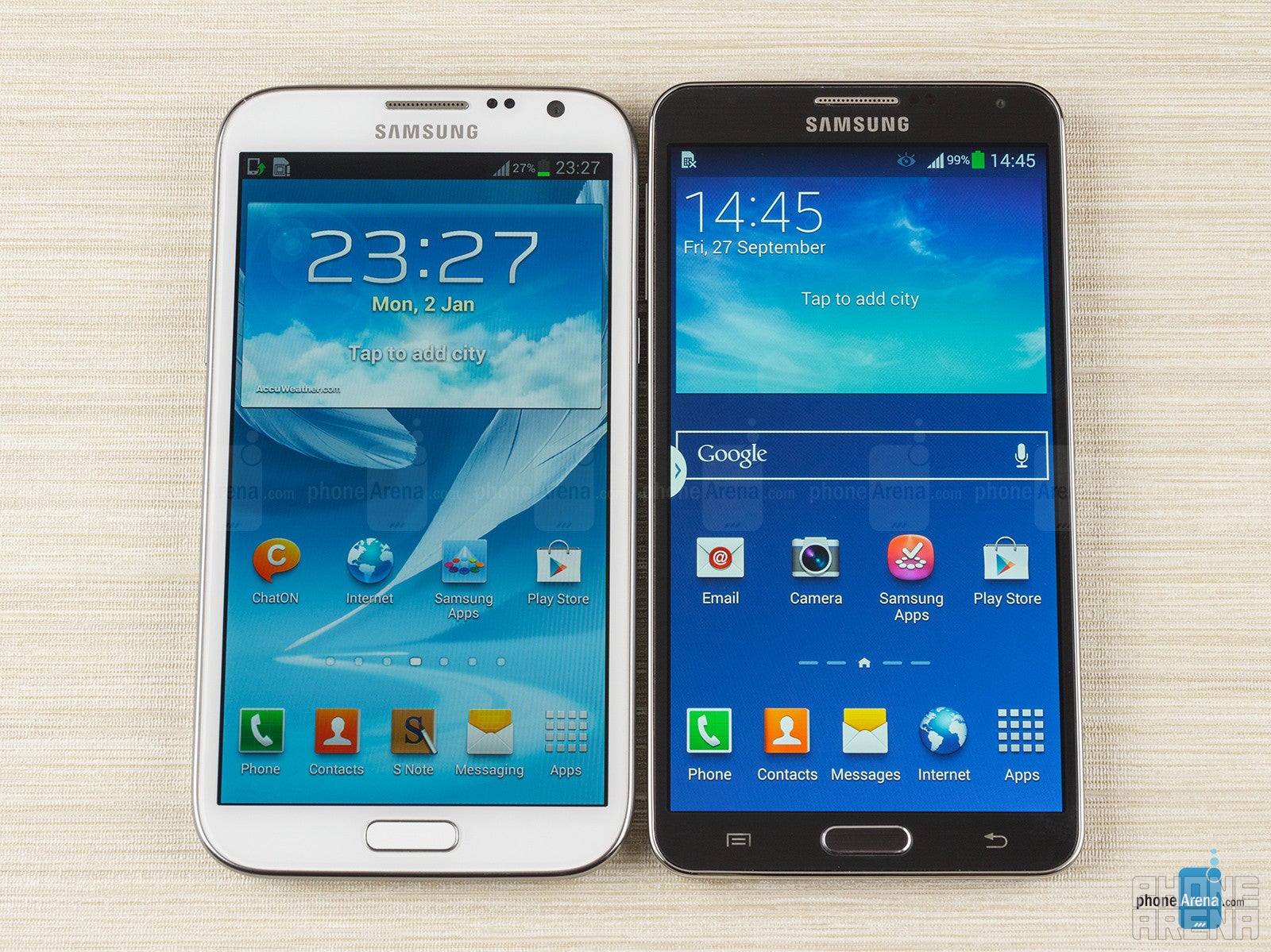 Samsung Galaxy Note 3 vs Samsung Galaxy Note 2