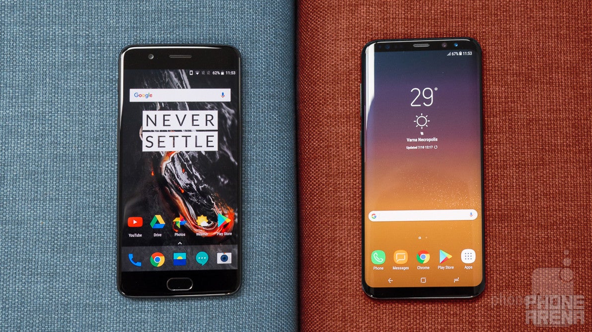 OnePlus 5 vs Samsung Galaxy S8+