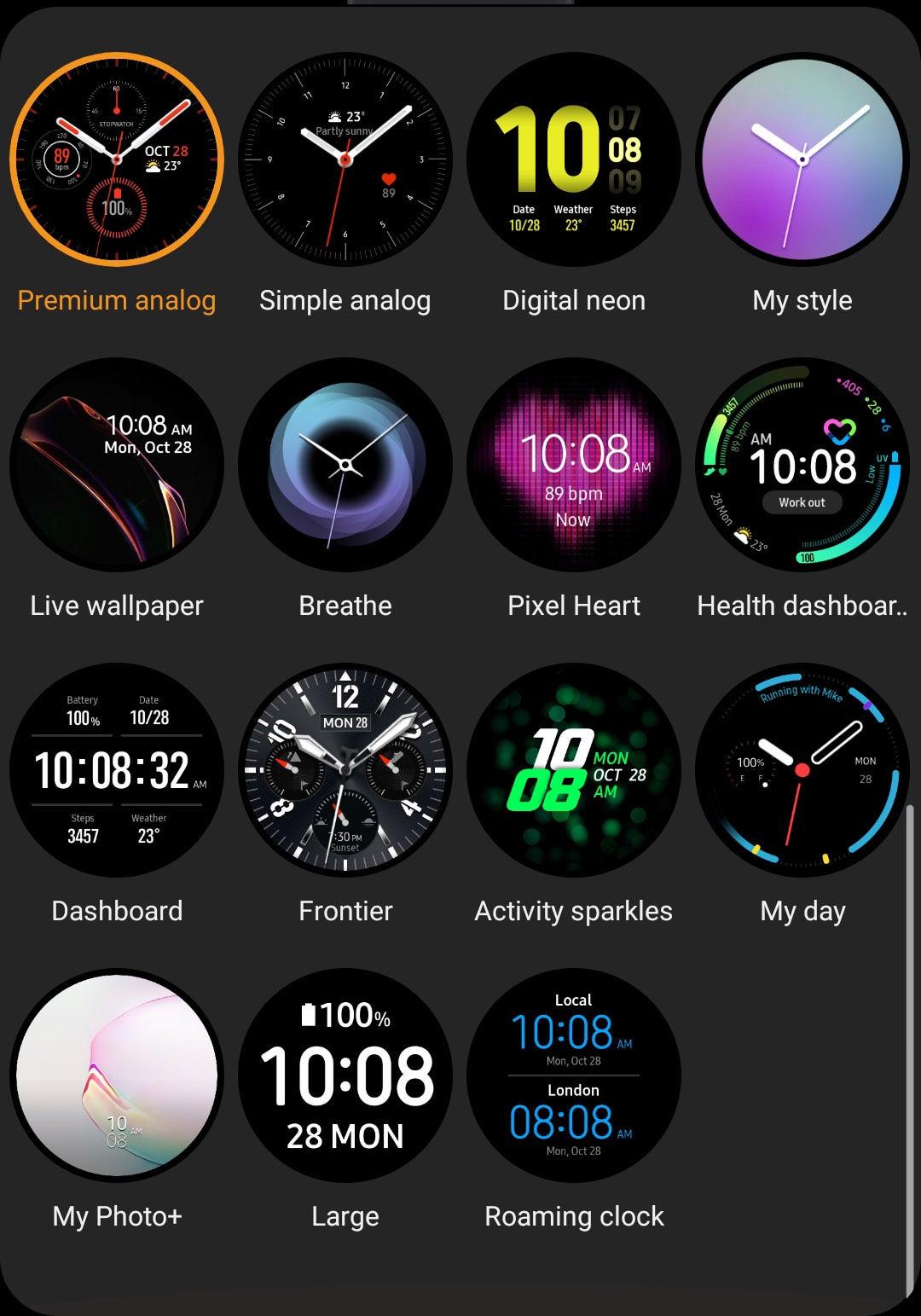 Active 2 comes with 15 pre-loaded watchfaces - Samsung Galaxy Watch Active 2 Review