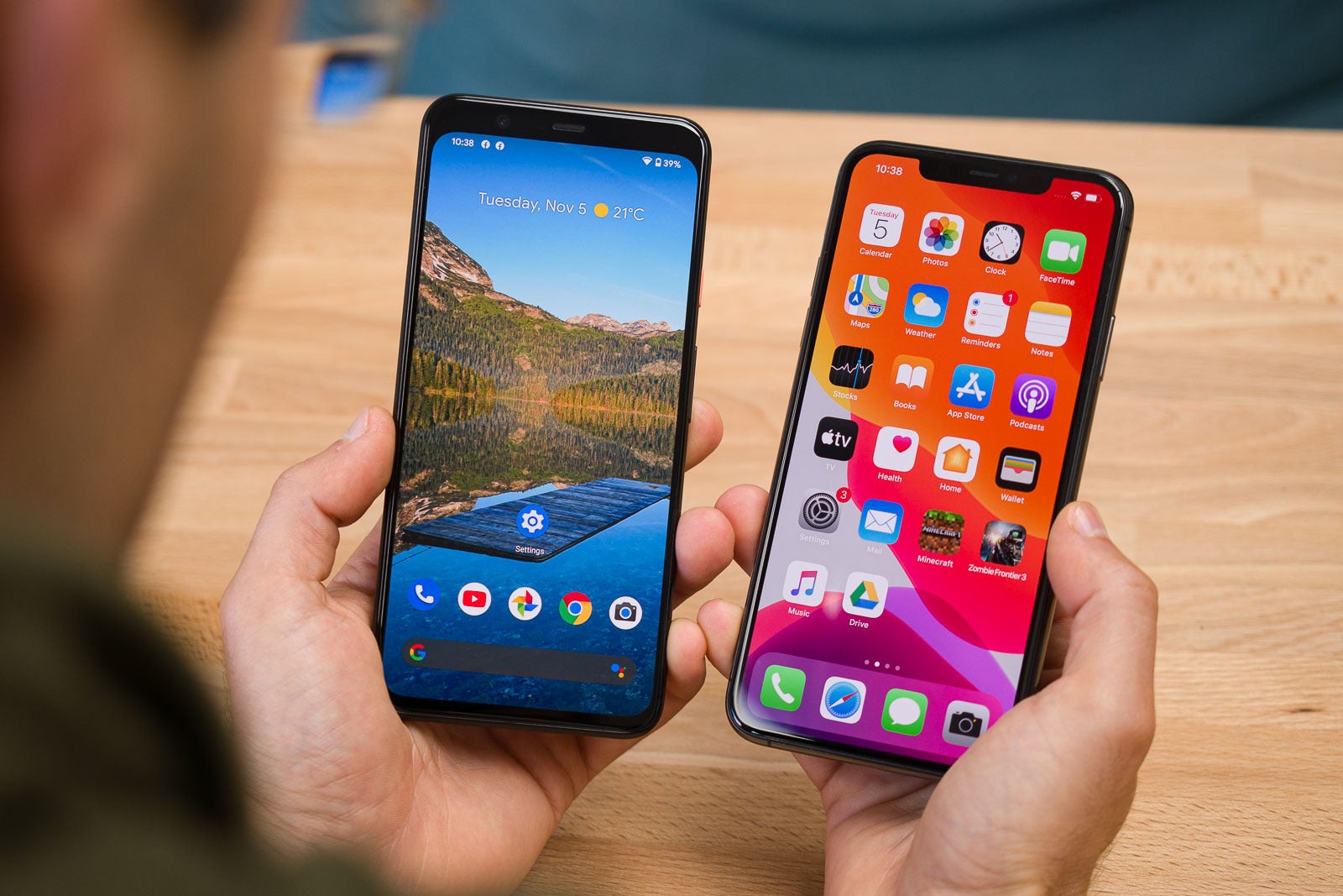 Google Pixel 4 XL vs iPhone 11 Pro Max