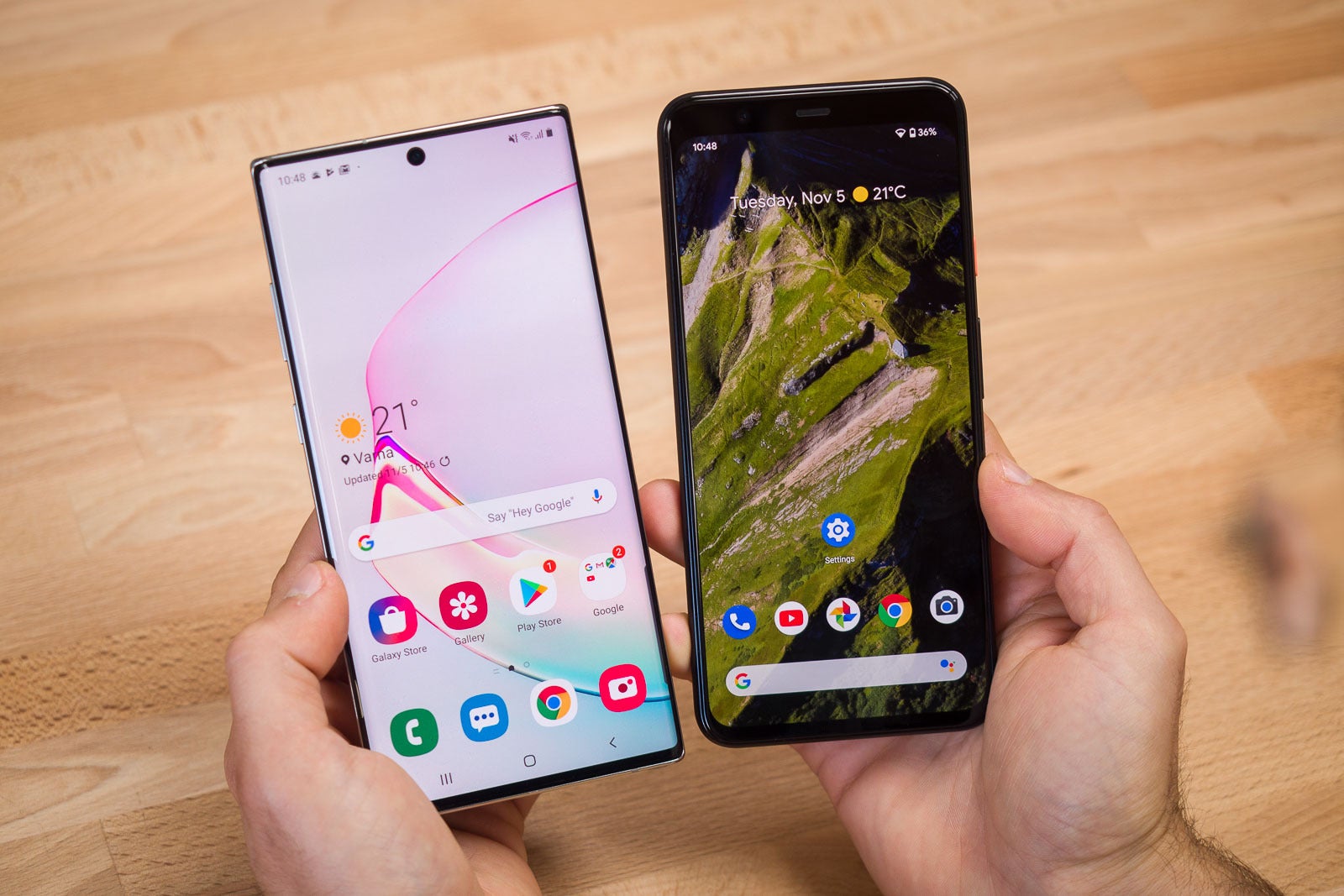 Google Pixel 4 XL vs Samsung Galaxy Note 10+