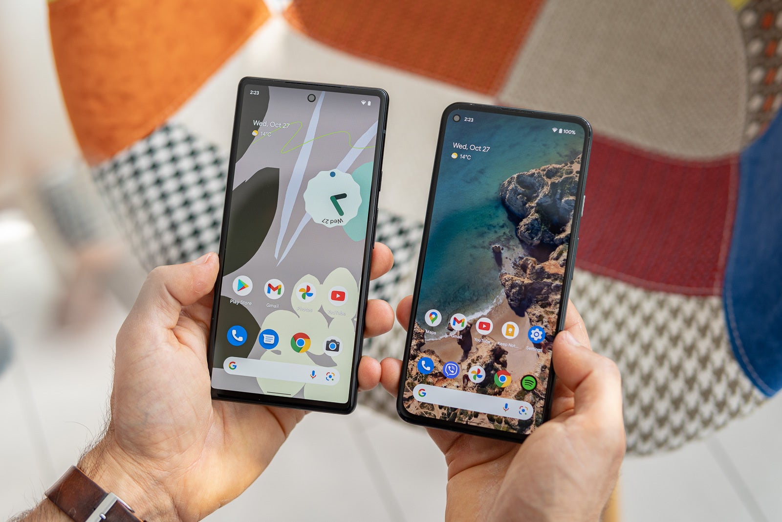 Google Pixel 6 vs Pixel 5a: main differences