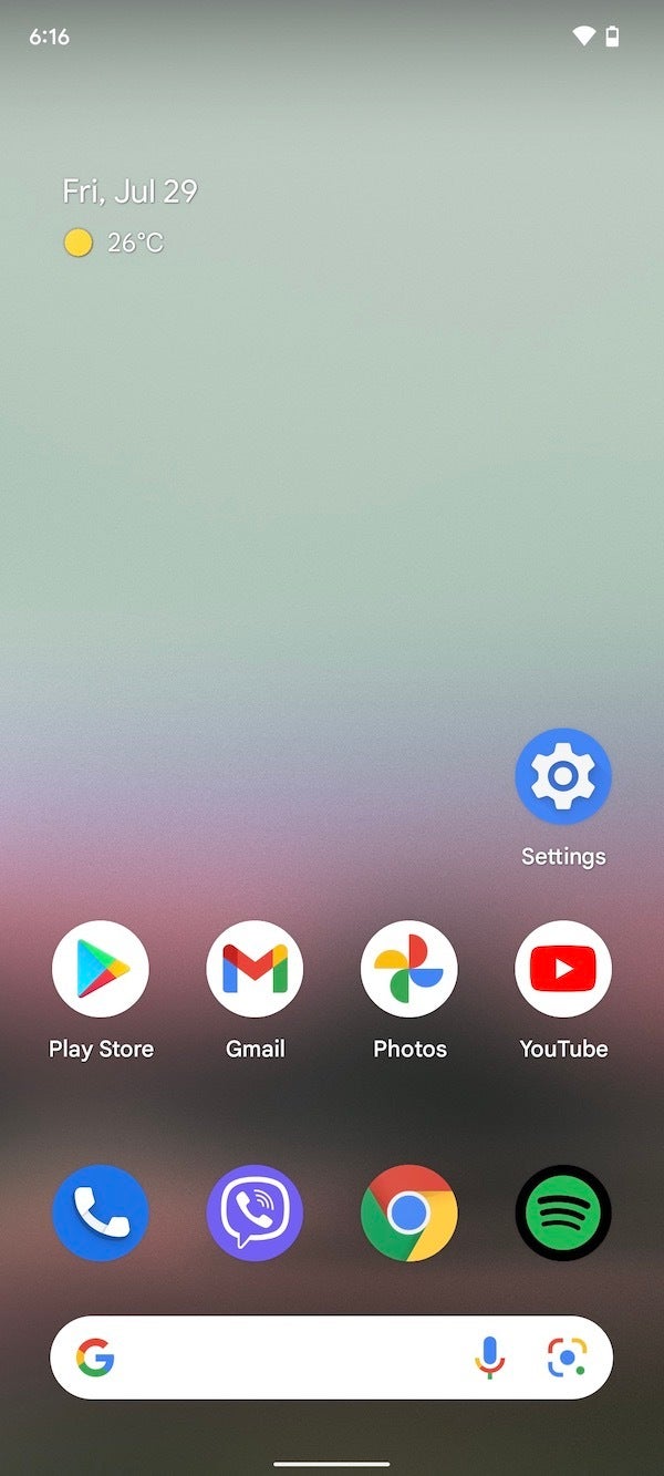 Home Screen