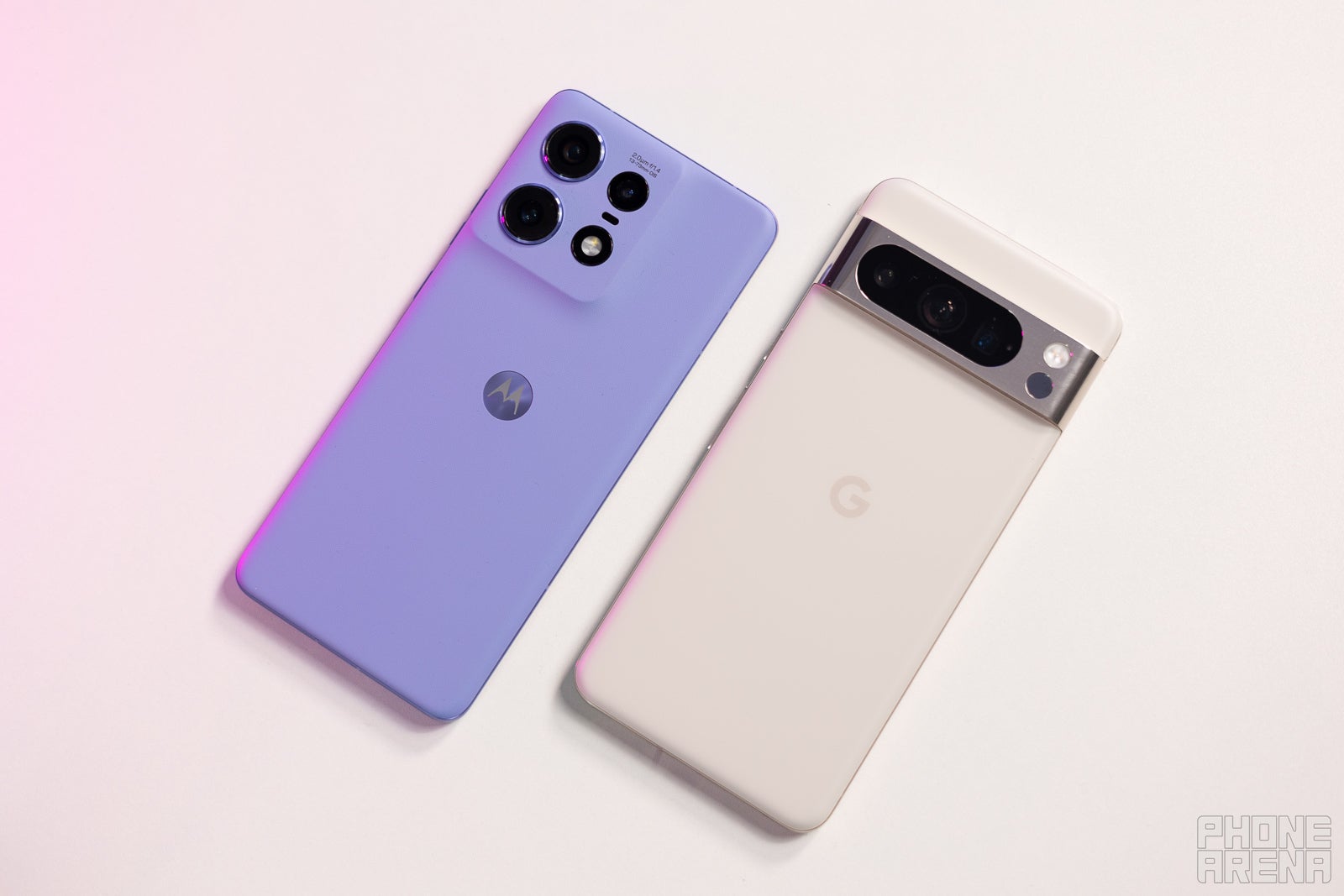 The bump vs the Bar (Image credit - PhoneArena) - Motorola Edge 50 Pro vs Google Pixel 8 Pro: Neck and neck