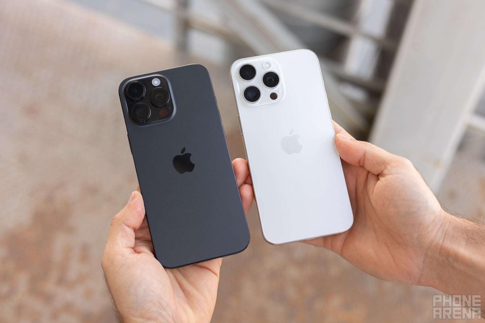 A slightly bigger size on the new 16 Pro Max model (Image by PhoneArena) - Apple iPhone 16 Pro Max vs iPhone 15 Pro Max: Save your money!