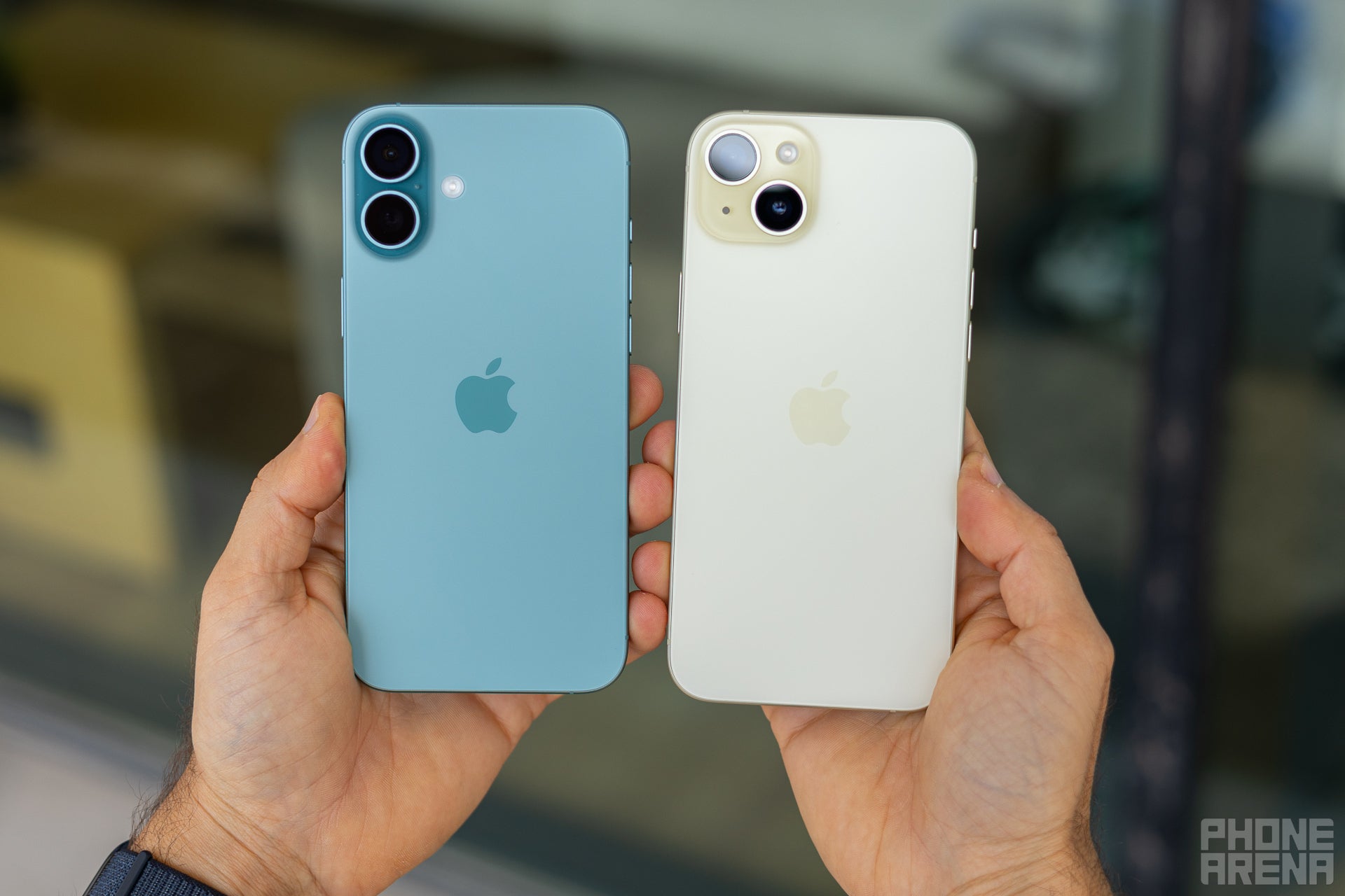 A slight tweak of the camera design on the back (Image by PhoneArena) - iPhone 16 Plus vs iPhone 15 Plus: Baby steps