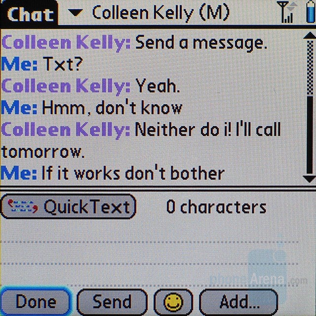 Instant Messaging - Palm Centro AT&amp;T Review