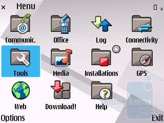 Main menu - Nokia E71 Review