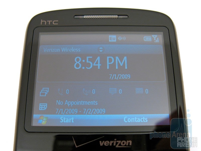 The 2.4&amp;rdquo; display - HTC Ozone XV6175 Review