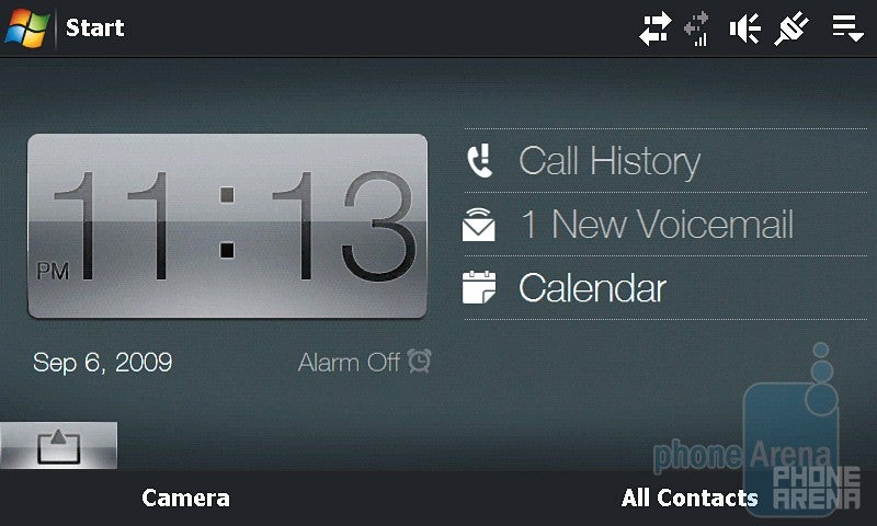 Home screen - landscape mode - HTC Touch Pro2 for Sprint Review