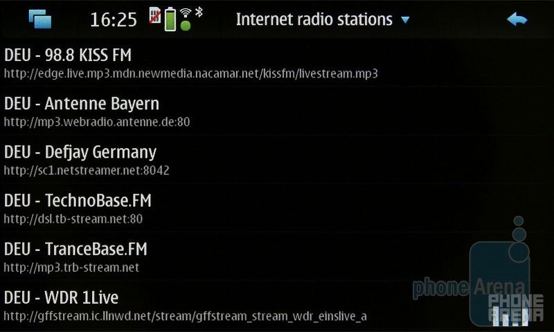 The Media player plays also&amp;nbsp;Internet radio - Nokia N900 Review