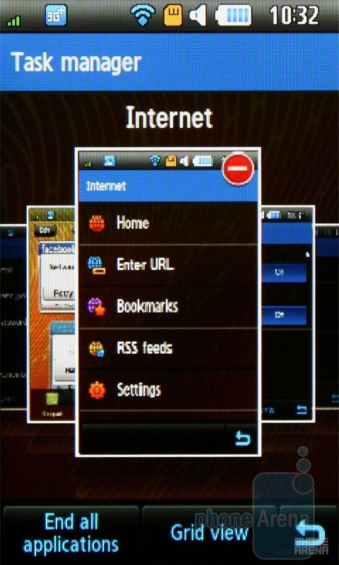 Task manager - Samsung Monte S5620 Preview