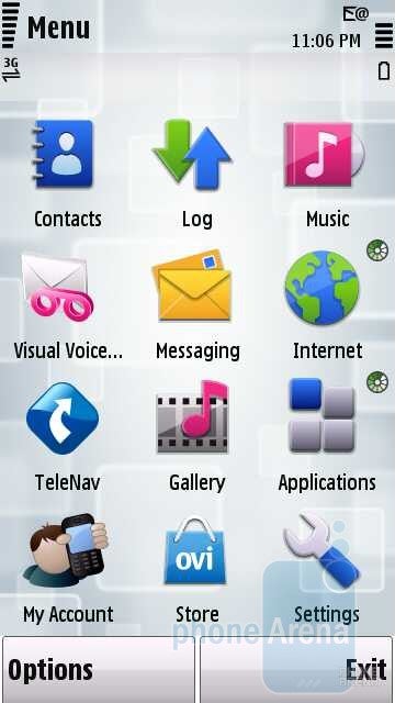 Main menu - Nokia Nuron 5230 Review