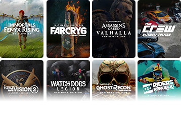 Ubisoft Plus game thumbnails