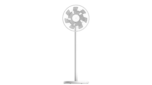 Xiaomi Mi Smart Standing Fan 2, ventilador inteligente, motor BLDC, control por aplicación, doble cuchilla, control por voz, hasta 100 niveles de ventilación, modo silencioso, blanco, versión italiana