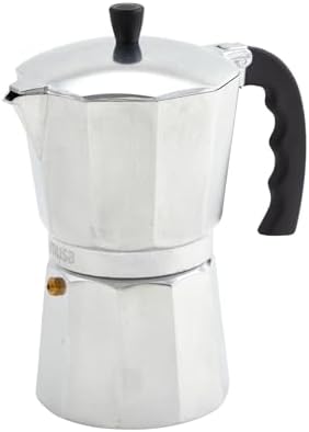 IMUSA USA B120-42V Aluminum Espresso Stovetop Coffeemaker 3-Cup, Silver (Pack of 1)