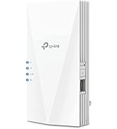 TP-Link AX1500 WiFi Extender Internet Booster(RE500X), WiFi 6 Range Extender Covers up to 1500 sq...