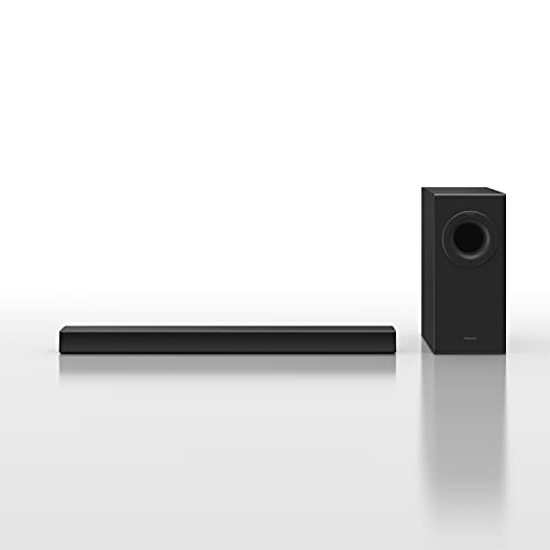 Panasonic SC-HTB490 Barra de Sonido con Subwoofer Inalámbrico, Bluetooth, HDMI ARC, 320W, Potente Rendimiento de Bajos, Montable en Pared, Modo Cine y Deportes, Potente Sistema de Altavoces, Negro