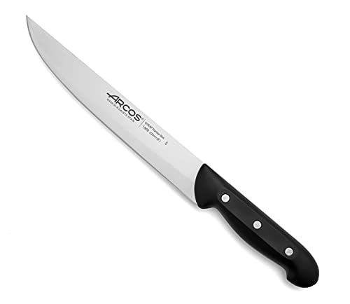 Arcos Maitre, Cuchillo Trinchante, Acero Inoxidable Nitrum 220 mm, Mango Polipropileno Negro