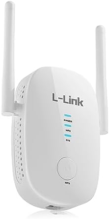 L-Link WiFi Extender Internet Booster with Ethernet Port AC1200 Dual Band 5GHz/2.4GHz Wireless Repeater Signal Amplifier Booster for Home Covers Up to 7000 Sq.ft and 35 Devices