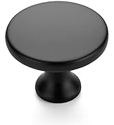 Ravinte 30 Pack 1-1/4 Inch Matte Black Round Kitchen Cabinet Knobs,Zinc Solid Drawer Pulls,Cabine...