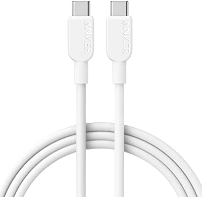 Anker USB C Cable, 310 USB C to USB C Cable (6 ft), (60W/3A) USB C Charger Cable Fast Charge for iPhone 15/15Pro, Max,Samsung Galaxy S23, iPad Pro 2021, iPad Mini 6, iPad Air 4, MacBook Pro 2020