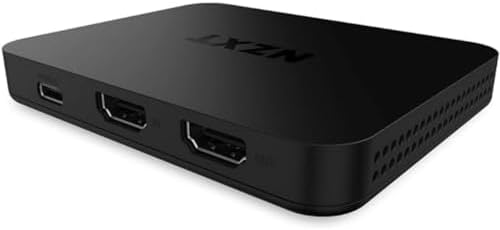 NZXT Signal HD60 Full HD USB Capture Card - ST-EESC1-WW - HD60 (1080p) - Live-Streaming und -Gaming – Zero-Lag Passthrough – Offene Kompatibilität