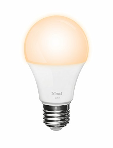 Trust Smart Home ZLED-EC2206 - Bombilla LED Inteligente Regulable (controlable vía Smartphone, Philips Hue* Compatible), Color Blanco