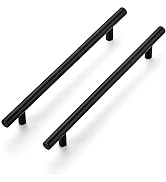 Ravinte 10 Inch Cabinet Handles Matte Black Drawer Pulls Stainless Steel Kitchen Cabinet Hardware...