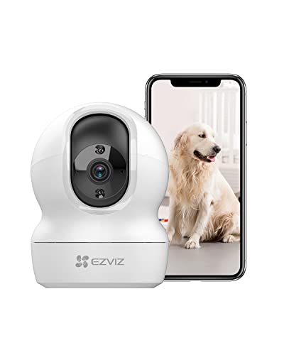 EZVIZ Cámara Vigilancia WiFi Interior,4MP Cámara IP Interior de Seguridad 360° con Detección de Movimiento,Seguimiento Auto, Audio Bidireccional,Modo de Privacidad, Compatible con Alexa, Modelo CP1