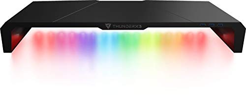 Thunderx3 Spain AS5HEX Soporte para Monitor con iluminación RGB Hex, 60 x 24 x 8
