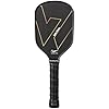 Warping Point Pickleball Training Paddle with Dual Different Friction Surface Technology, T700 Raw Carbon Fiber Pickleball Sweet Spot Trainer with Elongted Handle, 16mm Core Practice Pickleball Paddle