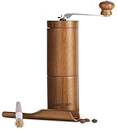 POLIVIAR Manual Coffee Grinder, Coffee Bean Grinder with Adjustable Ceramic Burr, Vintage Style W...