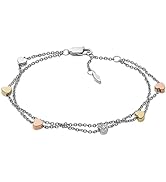 Fossil Women's Sterling Silver or Silver-Tone Stainless Steel Chain Bracelet for Women