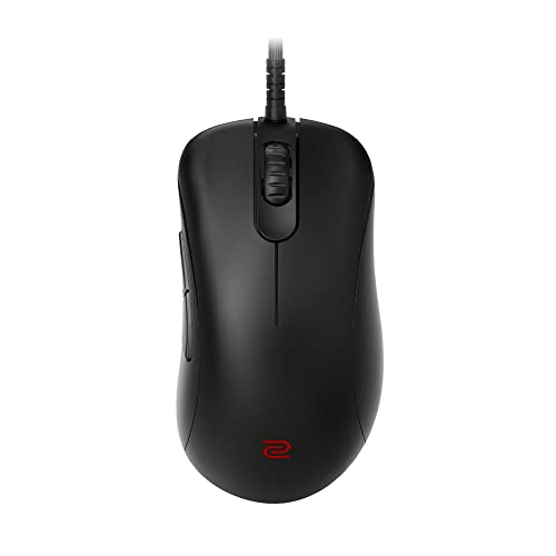 ZOWIE BenQ EC2-C Ergonomic Gaming Mouse for Esports, Paracord Cable & Mouse Wheel with 24 Levels, Matte Black Coating, Medium Design