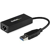 StarTech.com USB 3.0 to Gigabit Ethernet Adapter for Windows and Mac - 10/100/1000 NIC Network Co...