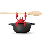 OTOTO Red the Crab Silicone Utensil Rest - Kitchen Gifts, Silicone Spoon Rest for Stove Top - Hea...