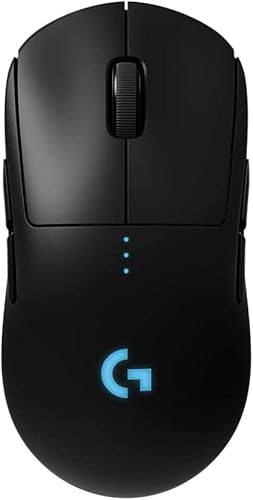 【Amazon.co.jp限定】Logicool G ロジクール G PRO ゲーミングマウス ワイヤレス HERO 25Kセンサー LIGHTSPEED 無線 POWERPLAY ワイヤレス充電対応 LIGHTSYNC RGB 80g 軽量 左右対称 FPS G-PPD-002WLrd 国内正規品 1年間メーカー保証 【Amazon.co.jp 限定壁紙ダウンロード付き】