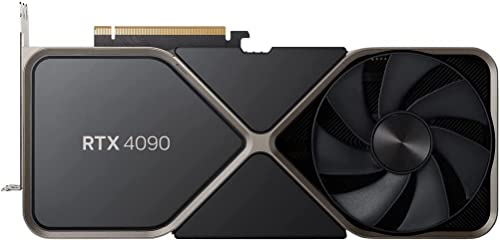 NVIDIA GeForce RTX 4090 Founders Edition - Tarjeta gráfica (24 GB, GDDR6X, titanio, negro)
