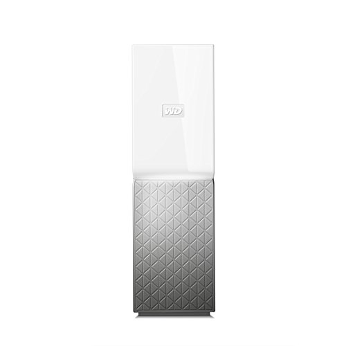 Western Digital My Cloud Home - Almacenamiento en Red NAS de 6.TB, 1 bahía, Blanco y Gris