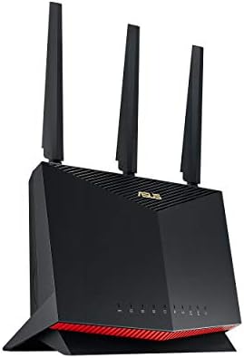 ASUS RT-AX86U Pro (AX5700) Dual Band WiFi 6 Extendable Gaming Router, 2.5G Port, Gaming Port, Mobile Game Mode, Port Forwarding, Subscription-free Network Security, VPN, AiMesh Compatible