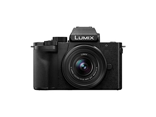 Panasonic Lumix DC-G100VEC-K - Cámara Vlogging EVIL Grabación 4K (Calidad de sonido, lente 13-32 mm F3.5 - 5.6, compacta y ligera, Para Vlogger,tripode-empuñadura, Wi-Fi, Bluetooth, HDMI) Negro