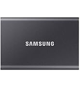 Samsung Portable External SSD T7 4TB, Titanium Gray, MU-PC4T0T/WW, Read/Write Speed up to 1000 m...